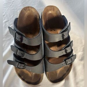 Birkenstock Birki’s Navy Blue Sz 38/7 READ BELOW!